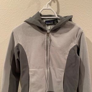 Patagonia zip up fleece hoodie- women’s small
